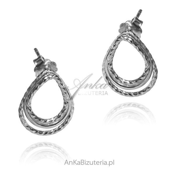 ankabizuteria.pl Kolczyki srebrne diamentowane MARKIZY
