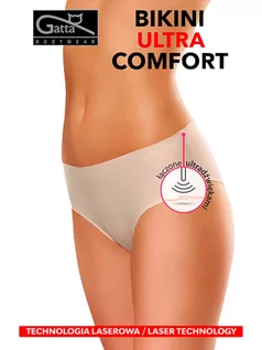 Majtki damskie - Figi Bikini Ultra Comfort Beige (Rozmiar L) - grafika 1