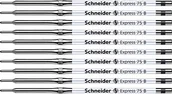 Długopisy - Schneider Express 75 B wkład długopisowy (trwały do dokumentów), opakowanie 10 sztuk, kolor czarny - miniaturka - grafika 1
