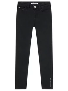 Calvin Klein Jeans Jeansy Clean Black Strech IG0IG01206 Czarny Skinny Fit - Spodnie i spodenki dla chłopców - miniaturka - grafika 1