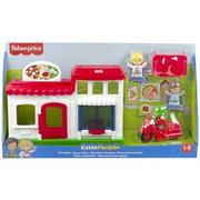 Figurki dla dzieci - Fisher Price Zabawka Little People Pizzeria HBR79 - miniaturka - grafika 1