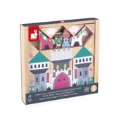 Klocki - Zestaw klocków i figurek 37 el. Zaczarowane królestwo Cross Roads 2+ Janod - miniaturka - grafika 1