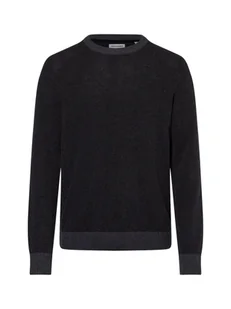 Jack & Jones Męski sweter z dzianiny - JJEGlobe Mężczyźni Bawełna szary jednolity, S - Swetry męskie - miniaturka - grafika 1
