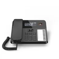 Telefony stacjonarne - Gigaset Desk600 czarny - miniaturka - grafika 1