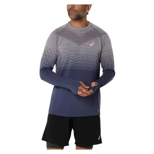 Koszulka do biegania męska Asics Seamless LS 2011C394 - ASICS - Koszulki męskie - miniaturka - grafika 1