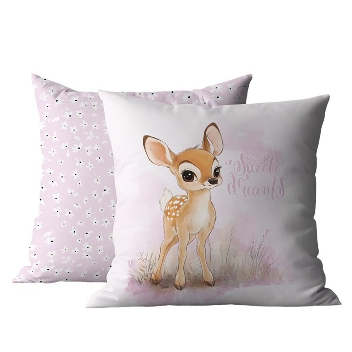 Poszewka dziecięca bawełniana 40x40 psba0054a sarenka