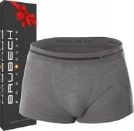 Majtki męskie - Brubeck BX10430 Bokserki męskie COMFORT WOOL ciemnoszary XXL - miniaturka - grafika 1