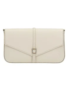 Wojas Skórzana torebka w kolorze białym - 26 x 17 x 7 cm - Torebki damskie - miniaturka - grafika 1