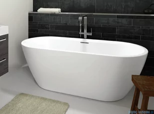 Riho Inspire wanna wolnostojąca Riho Fall napełnianie przez przelew 180x80cm B085004005 - Wanny z hydromasażem - miniaturka - grafika 1
