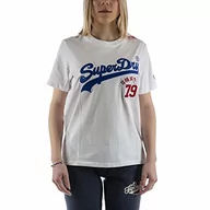 Koszulki i topy damskie - Superdry Damska koszulka vintage Vl Interest, Genialny biały, M - miniaturka - grafika 1