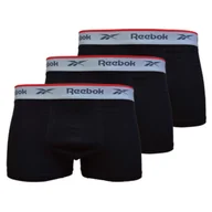 Majtki męskie - Bielizna męska Reebok C82663PKA OVETT TRUNK Czarna - miniaturka - grafika 1