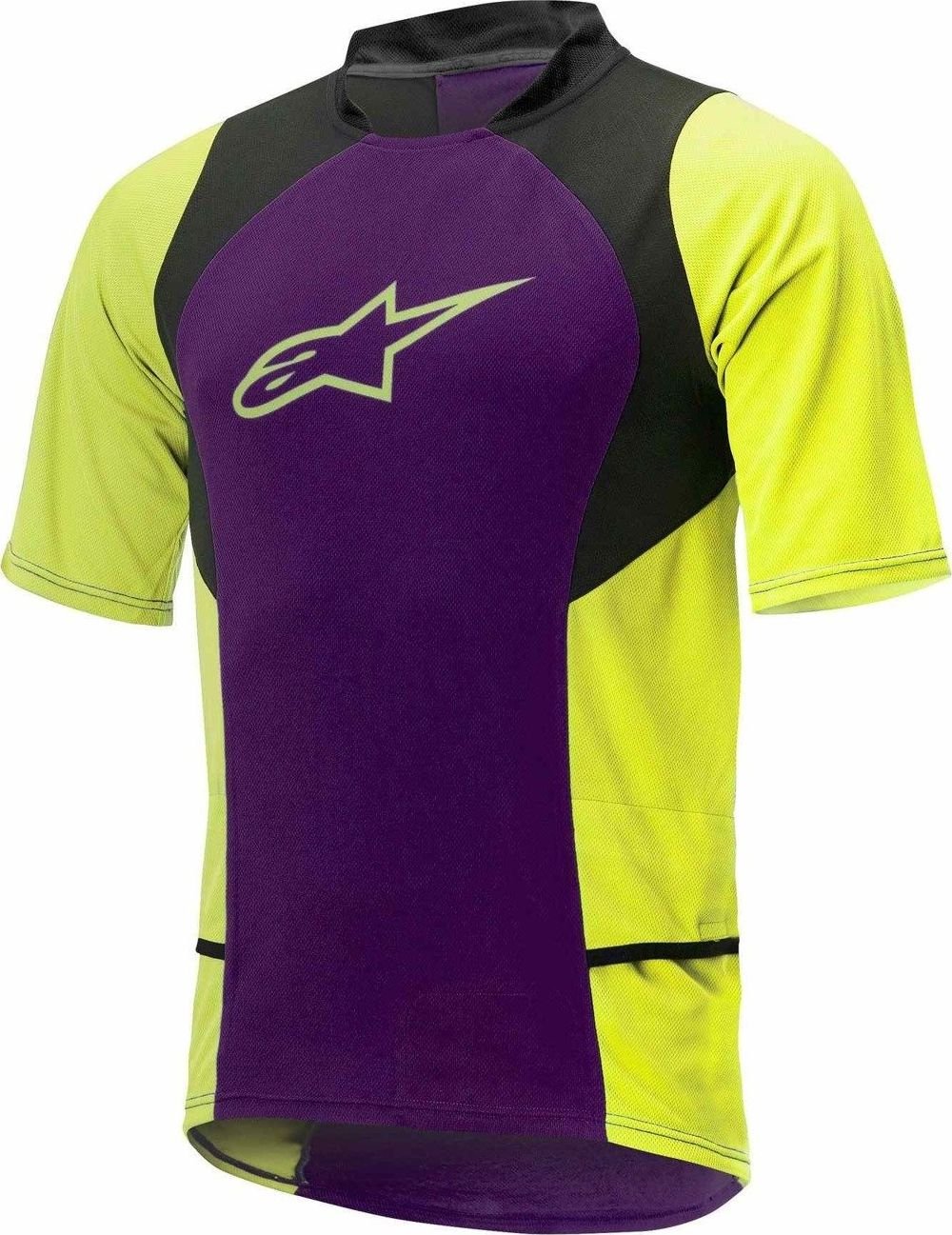 Alpinestars Koszulka męska Drop 2 purple-acid yellow r. S 1766315-386