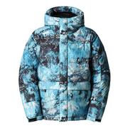 Kurtki męskie - Kurtka The North Face Printed Himalayan Down Parka 0A5J1J9C11 - niebieska - miniaturka - grafika 1