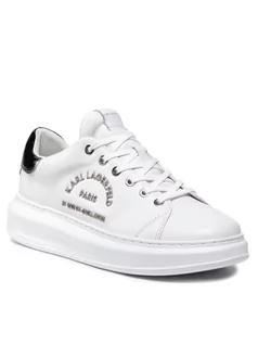 Sneakersy męskie - KARL LAGERFELD Sneakersy KL52539 Biały - grafika 1