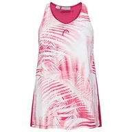 Koszulki i topy damskie - HEAD Agility tank top dziewczęcy, mulberry/nadruk, 140 - miniaturka - grafika 1