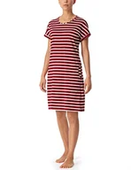 Koszulki i topy damskie - Schiesser Damska Koszulka z Rękawem 1/2, 95 Cm Koszula Nocna, Czerwone Wino, 38 - miniaturka - grafika 1