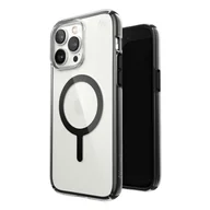 Etui i futerały do telefonów - Speck Presidio Perfect-Clear with Impact Geometry + MagSafe - Etui iPhone 14 Pro Max z powłoką MICROBAN (Clear / Black) - miniaturka - grafika 1