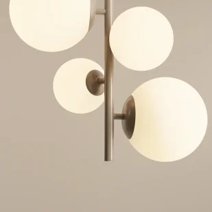 Bloom lampa wisząca 4-punktowa beżowa 1091L17 - Lampy sufitowe - miniaturka - grafika 5