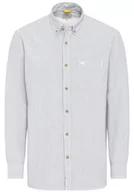 Koszule męskie - camel active Męska koszula z długim rękawem Oxford, czarny, XL - miniaturka - grafika 1