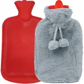 Termofory - Termofor Gumowy W Miękkim Pokrowcu Ogrzewacz Duży - miniaturka - grafika 1