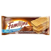 Ciastka - Jutrzenka Wafle Familijne o smaku kakaowym 180 g - miniaturka - grafika 1