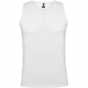 Techniczna koszulka męska na ramiączkach TOP Tanktop ROLY PD0350 WHITE M - Koszulki męskie - miniaturka - grafika 1