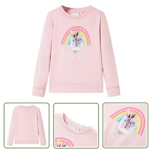 Bluza dziecięca - jasnoróżowa - 92 - Bluza Dla Dziecka - Bluzy dla dziewczynek - miniaturka - grafika 1