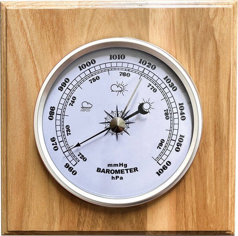 JVD Barometr analogowy drewniany JVD BA230.68 14x14 cm .