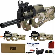 Zabawki militarne - Karabin Automat Kulki Żel P90 Pistolet Wyrzutnia - miniaturka - grafika 1