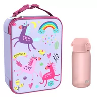 Lunch boxy - Zestaw Śniadaniowy Do Przedszkola Ion8 Unicorns 13: Lunchbag I8Lbvunic I Butelka Ion8 I8Rf350Ros - miniaturka - grafika 1