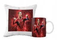 Gadżety dla niej i dla niego - ZESTAW PODUSZKA + KUBEK Prezent CRISTIANO RONALDO CR7 REAL MADRYT + IMIĘ 12 - miniaturka - grafika 1