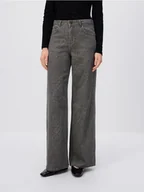 Spodnie damskie - Reserved - Jeansy baggy fit w panterkę - szary - miniaturka - grafika 1