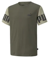 Koszulki i topy damskie - T-shirt Koszulka dziecięca Puma Power Khaki r.128 - miniaturka - grafika 1