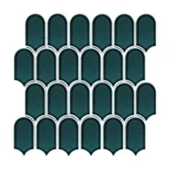 Płytki ceramiczne - Mozaika Seashell Green 30.9 X 30.9 Artens - miniaturka - grafika 1