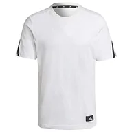 Koszulki męskie - Adidas H39787 M FI 3S T-shirt męski biały L - miniaturka - grafika 1