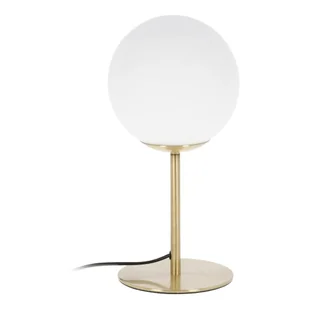 Złota lampa stołowa z metalowym kloszem (wysokość 28 cm) Mahala – Kave Home - Noże stołowe - miniaturka - grafika 1