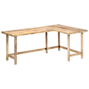 vidaXL vidaXL Biurko, 120 x 60 x 76 cm, lite drewno mango - Biurka - miniaturka - grafika 2