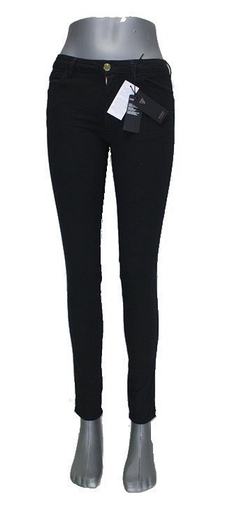 GUESS CurveX -jeansy damskie W72AJ2D2G00 wyszcz. czarne rurki oryg. W26/L30