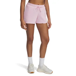 Damskie Spodenki UNDER ARMOUR UA RIVAL TERRY SHORT 1389657-647 – Różowy - Spodenki damskie - miniaturka - grafika 1