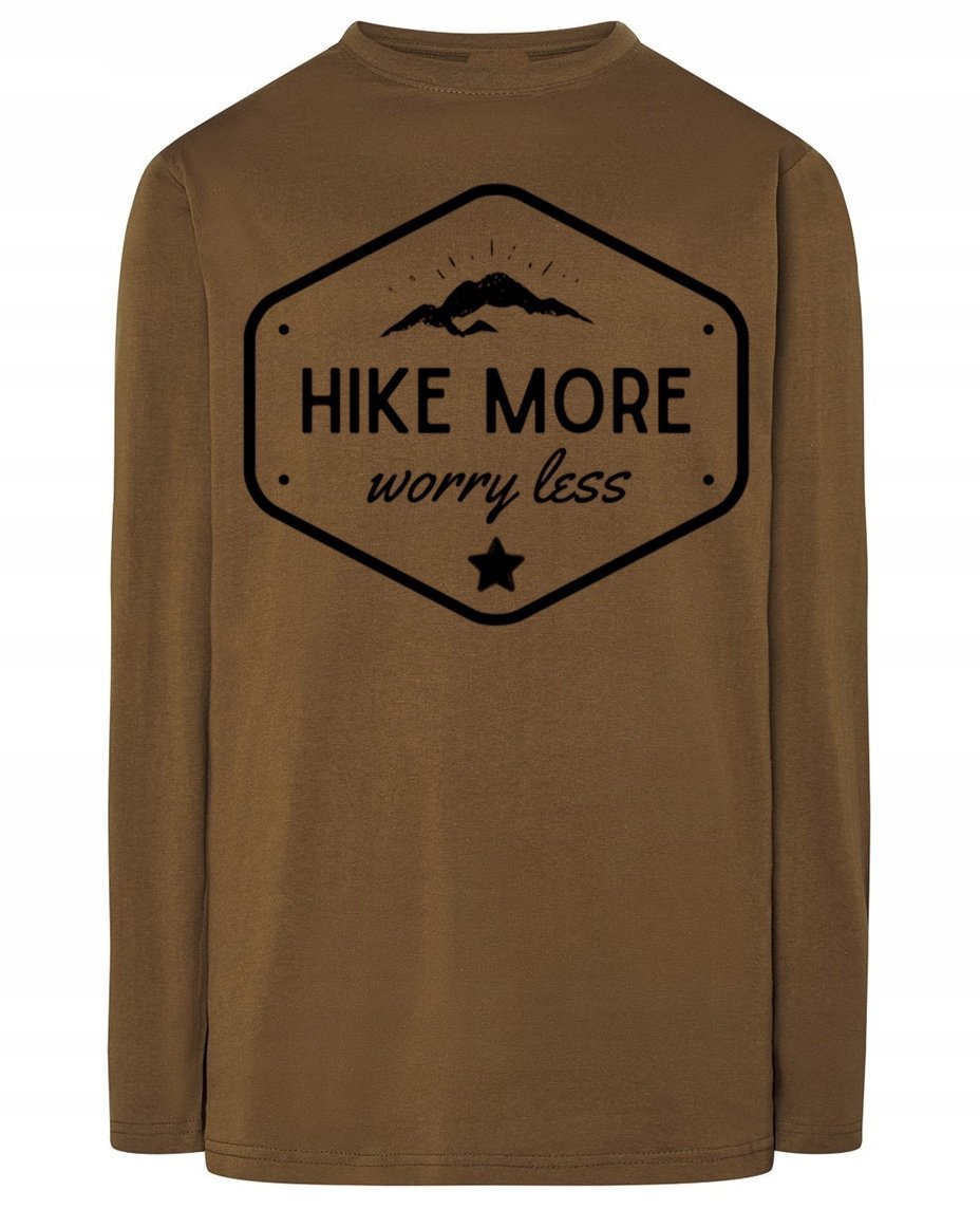 Longsleeve fajny nadruk WĘDRÓWKI GÓRY r.3XL