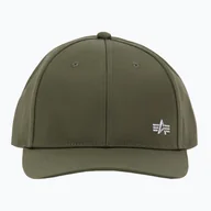 Czapki damskie - Czapka z daszkiem męska Alpha Industries Metal Label dark olive WYSYŁKA W 24H 30 DNI NA ZWROT - miniaturka - grafika 1