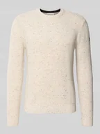 Swetry męskie - Sweter z dzianiny kroju regular fit z mieszanki bawełny - miniaturka - grafika 1