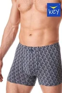 Majtki męskie - Wzorzyste bawełniane bokserki męskie MXH 824 Key - miniaturka - grafika 1