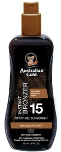 Żel-spray Australian Gold Instant Bronzer SPF 15 237 ml - Balsamy i kremy do opalania - miniaturka - grafika 1