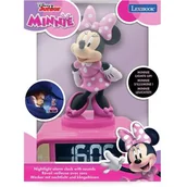 Wyposażenie pokoiku dziecięcego - Budzik z lampką nocną LEXIBOOK Disney Myszka Minnie RL800MN - miniaturka - grafika 1
