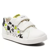 Buty dla chłopców - Sneakersy Geox B Kilwi Boy B45A7D 08554 C0552 S White/Fluo Yellow - miniaturka - grafika 1