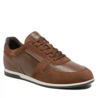 Półbuty męskie - Sneakersy Geox U Renan U364GA 022CL C6003 Browncotto - grafika 1