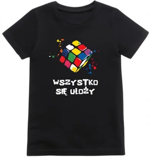 Koszulka dziecięca Kolorowa Kostka Rubika - Wszystko się ułoży t-shirt - Moda i Uroda OUTLET - miniaturka - grafika 1
