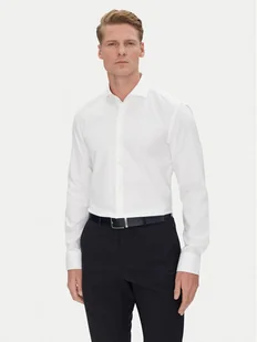 BOSS Koszula H-Hank 50538962 Biały Slim Fit - Koszule męskie - miniaturka - grafika 1