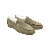 Mokasyny męskie - Mokasyny męskie zamszowe Old Money 43 - miniaturka - grafika 1